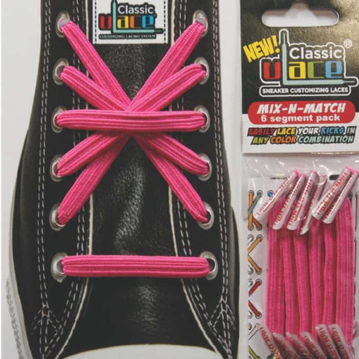 Hot Pink Classics – U-LACE NO TIE LACES